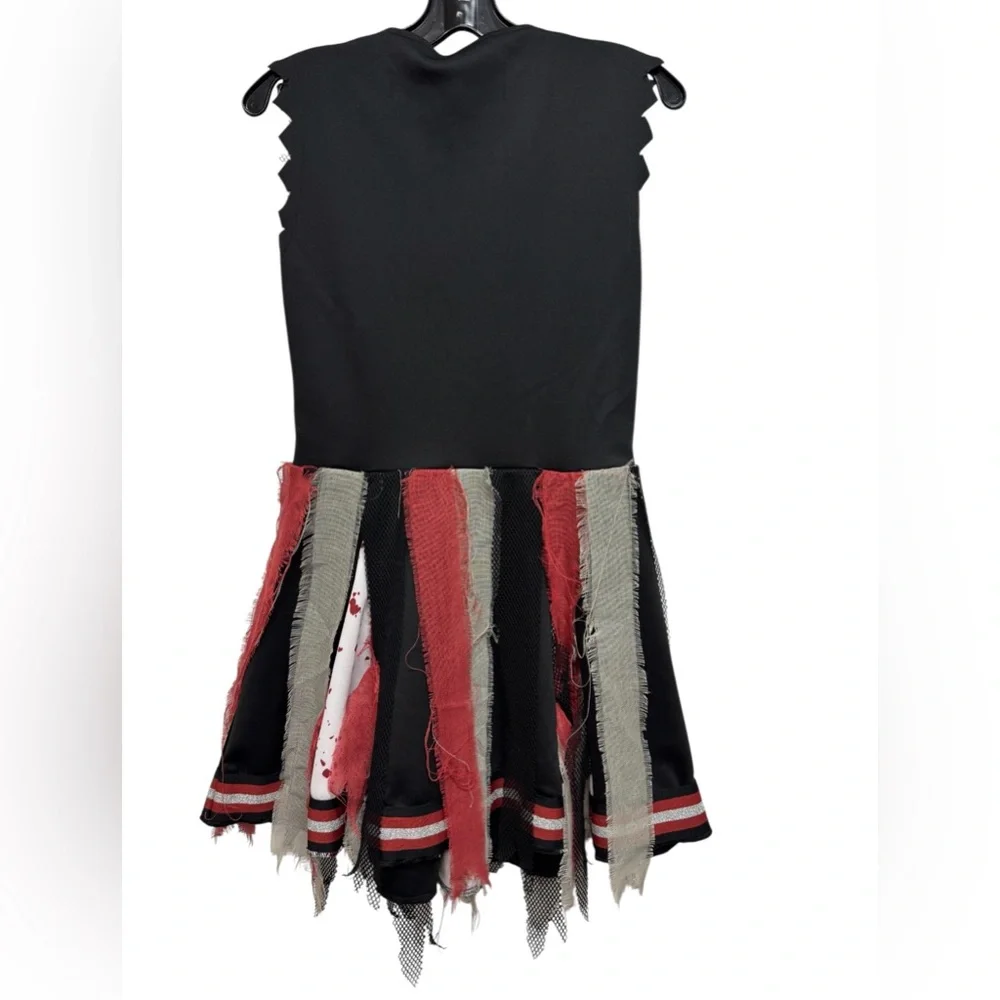 Zombie Cheerleader Red Splatter Spirit of Halloween Dress Size Medium